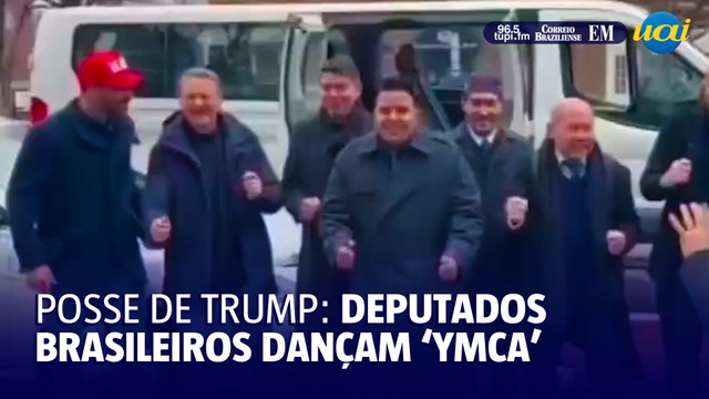 Deputados bolsonaristas dançam YMCA em comemoração à posse de Trump