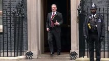 Keir Starmer departs Downing Street ahead of PMQs