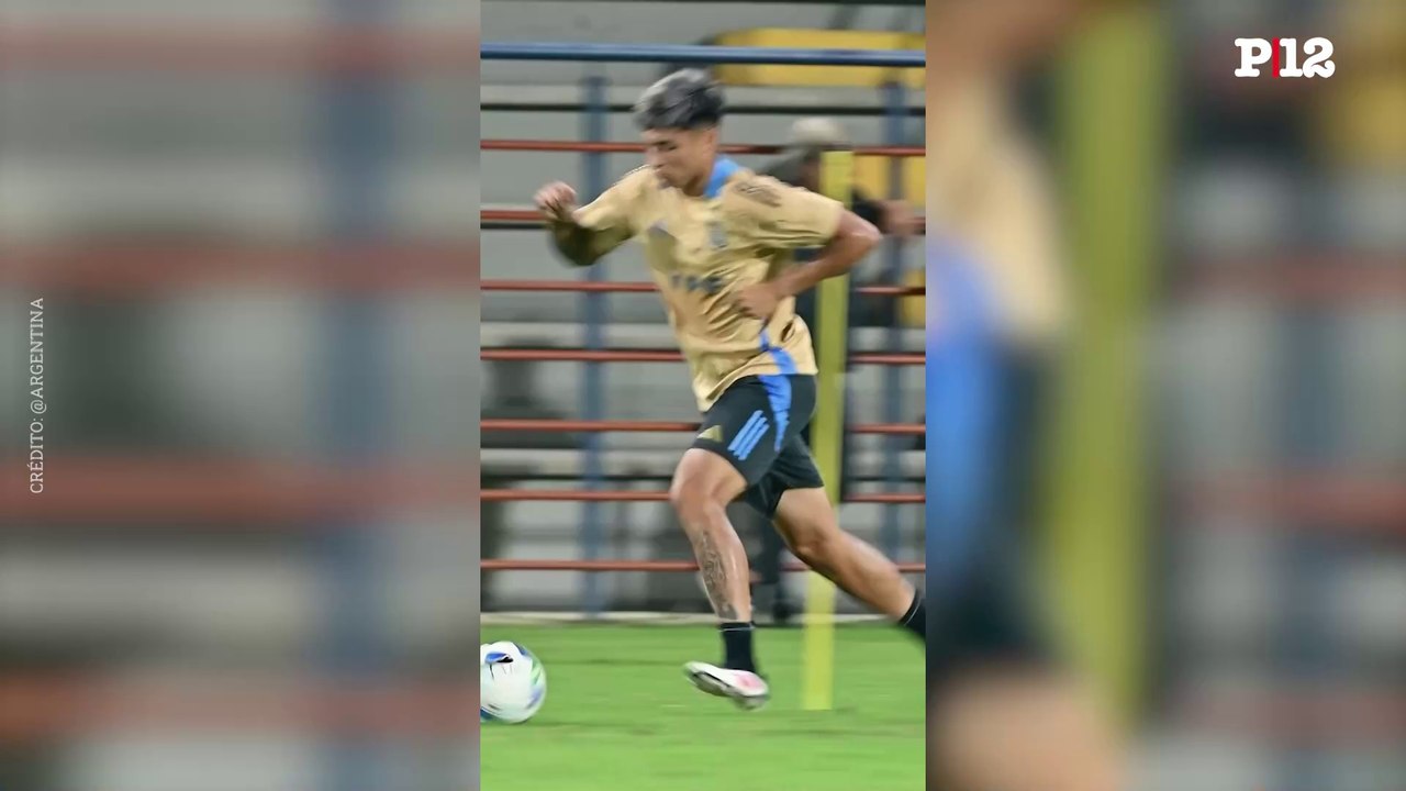 La selección argentina sub-20 mantuvo su primer entrenamiento en Venezuela antes del Sudamericano