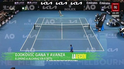 Novak Djokovic avanza a semifinales del Abierto de Australia tras vencer a Carlos Alcaraz