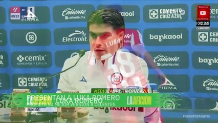 Luka Romero promete su mejor versión en Cruz Azul: "Voy a rendir al máximo"
