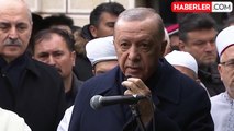 Cumhurbaşkanı Erdoğan, Gültekin ailesinin cenazesinde gözyaşlarını tutamadı