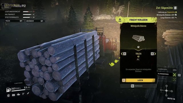 Ziel: Sägemühle (die erste halbe Ladung) | SnowRunner | XL-Ep. 13