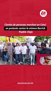 Cientos de personas marchan en Cotui