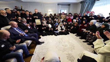Erdoğan, Kartalkaya'da ölen aynı aileden 8 kişinin cenazesine katıldı