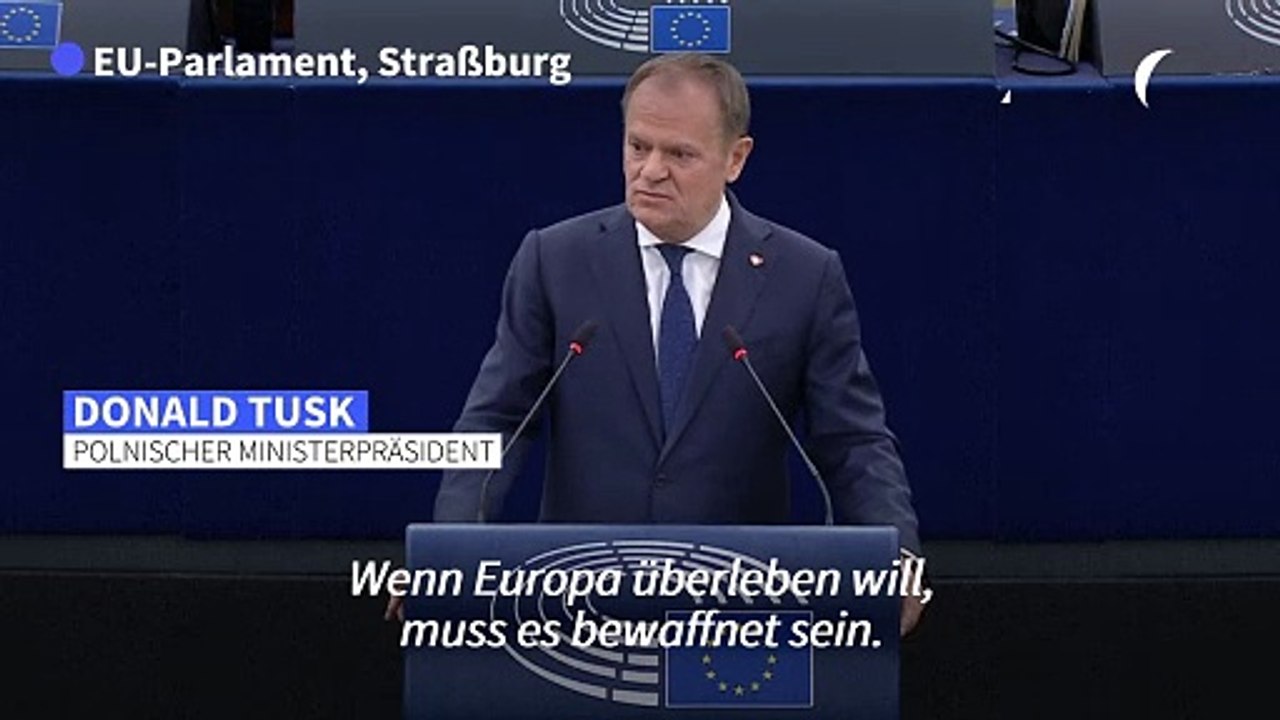 Polens Tusk ruft Europäer zur Aufrüstung auf