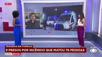 Nove pessoas são detidas por incêndio em hotel na Turquia