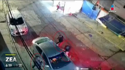 VIDEO: Ladrones intentan robar un automóvil en Naucalpan, Edoméx