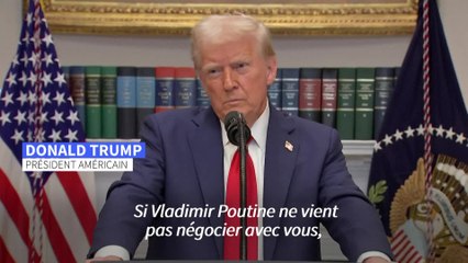 Donald Trump juge "probables" de nouvelles sanctions si la Russie ne négocie pas avec l'Ukraine