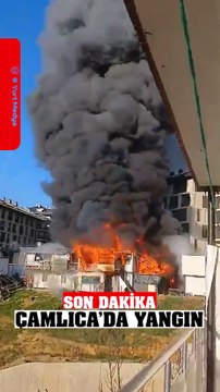 #sondakika İstanbul Çamlıca'da Konteynerde Yangın Çıktı #çamlıca #yangın #istanbul