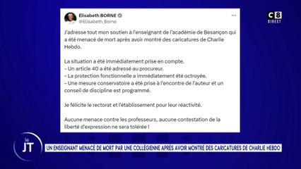 JT du 22 janvier : Un enseignant menacé de mort après avoir montré des caricatures de Charlie Hebdo