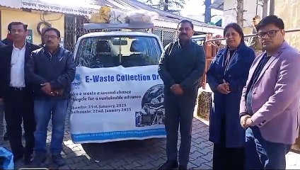प्रदूषण नियंत्रण बोर्ड एवं नगर परिषद डलहौजी द्वारा डलहौजी में ई कचरा एकत्रित करने की मुहिम