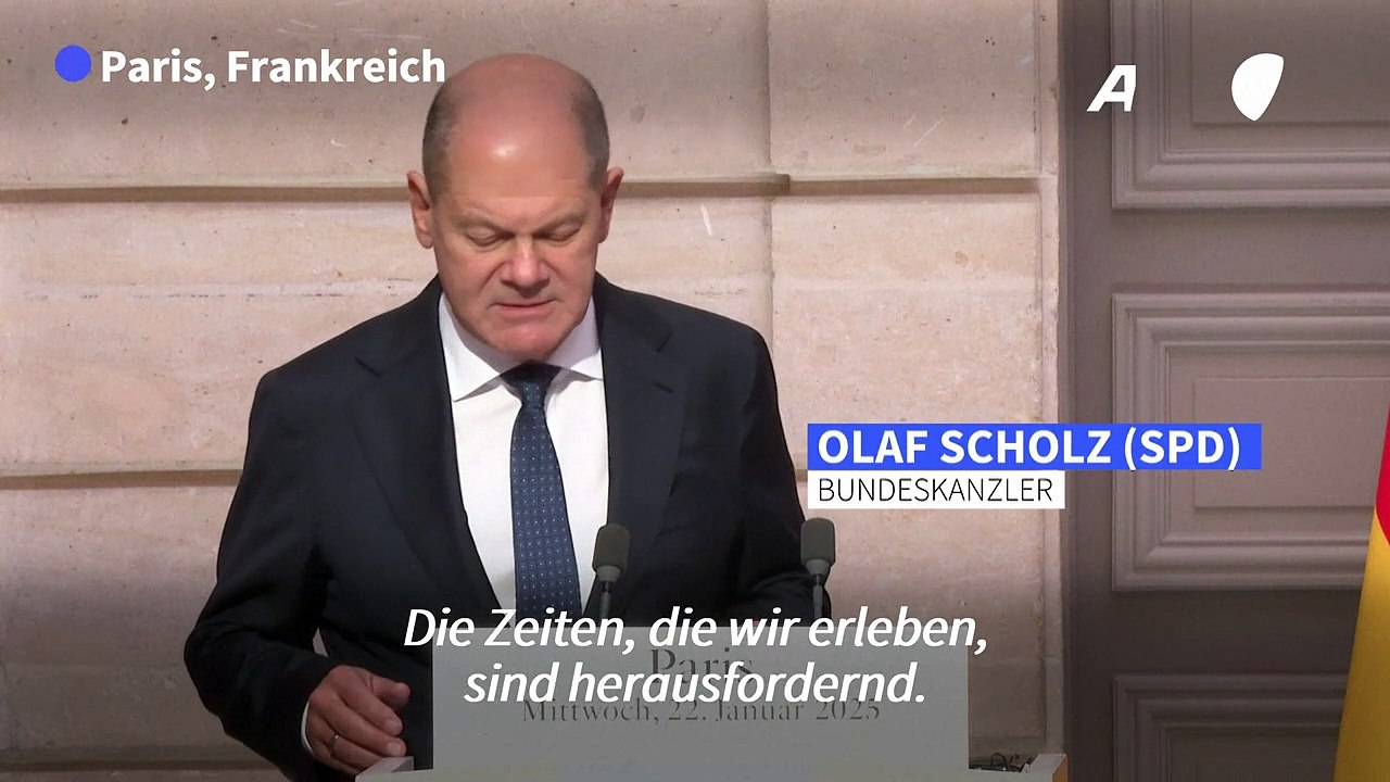 Scholz in Paris: "Trump wird eine Herausforderung"