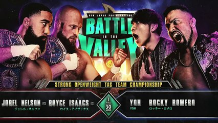 Jorel Nelson & Royce Isaacs  vs Rocky Romero & YOH - Strong Openweight Tag Team Championship: Battle in the Valley 2025 (1/12/2025)