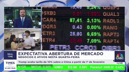 Especialista da Valor Investimentos conta detalhes desta quarta (22) da abertura de mercado