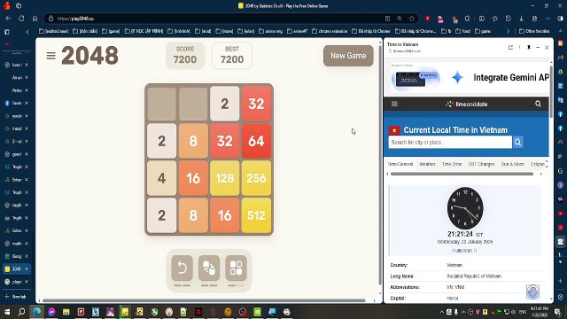 2048 gameplay