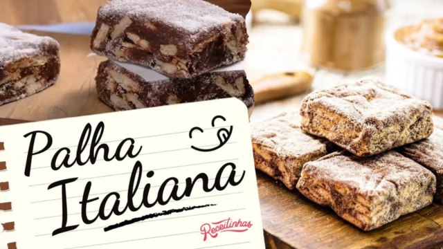 RECEITA DE PALHA ITALIANA CLÁSSICA (COM BISCOITO MAIZENA) _ RECEITINHAS