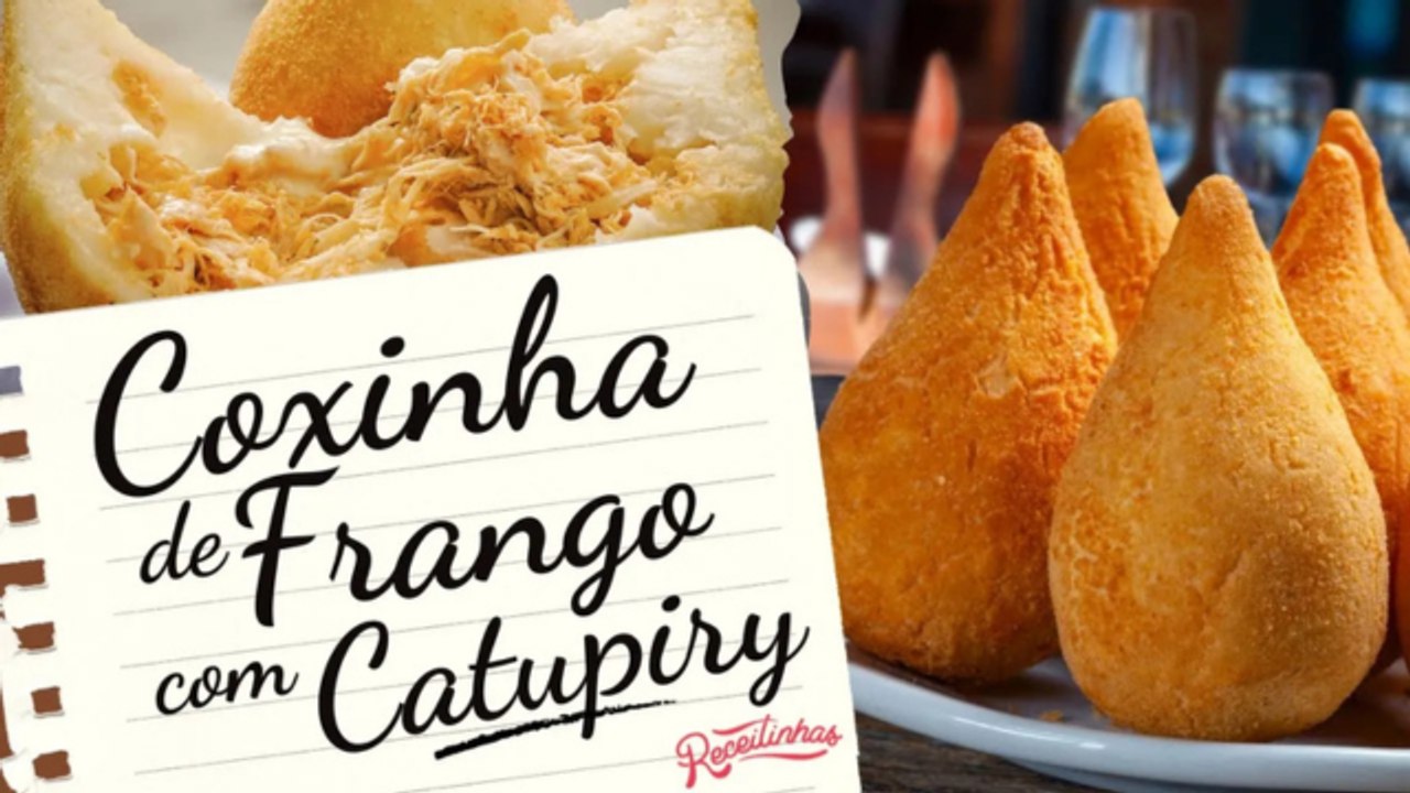 RECEITA MUITO FÁCIL DE COXINHA DE FRANGO COM CATUPIRY (OU REQUEIJÃO) _ RECEITINHAS