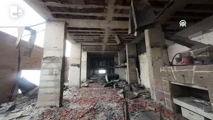 Grand Kartal Otel'in içi dronla görüntülendi