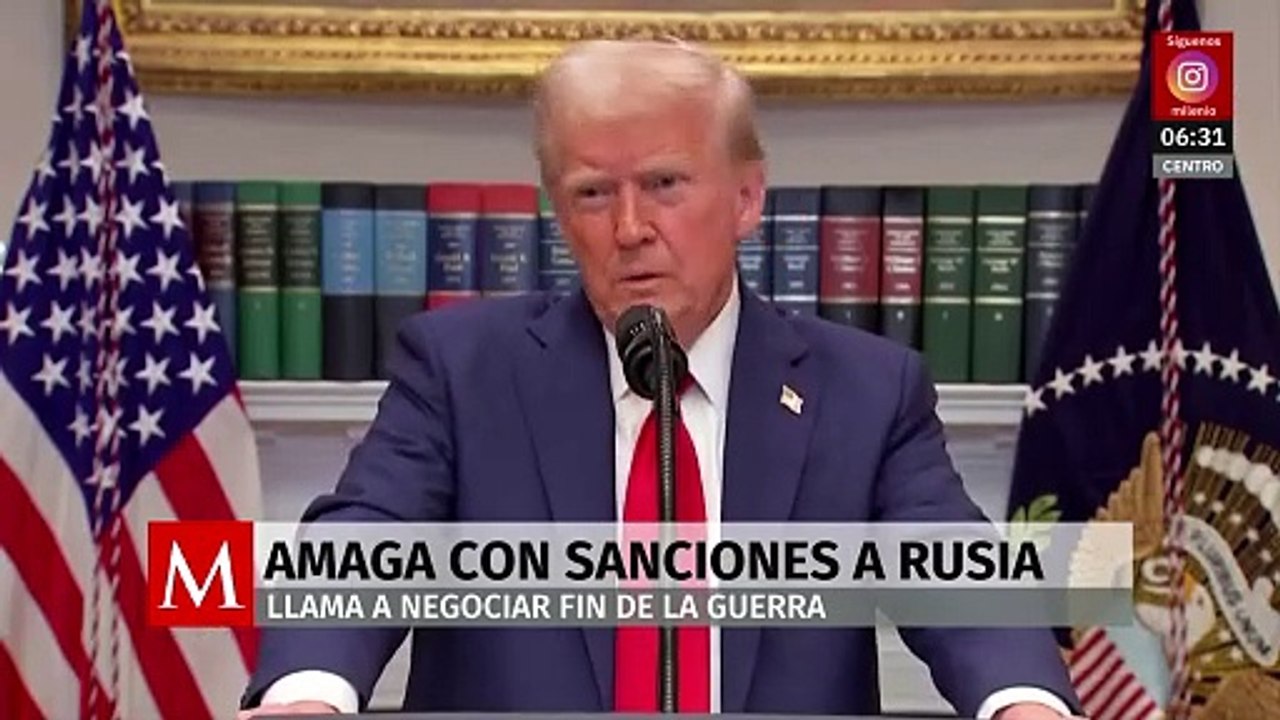 Trump amaga con sanciones a Rusia si se niega a negociar el fin de la guerra con Ucrania