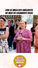 Isadora humilha Cida, que se vinga em seu casamento