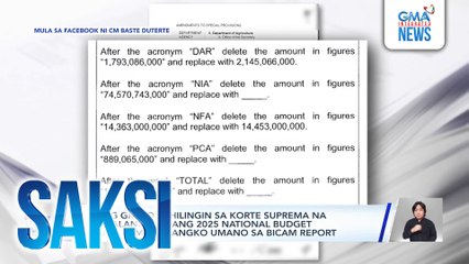 Ilang grupo, hihilingin sa Korte Suprema na ipawalang-bisa ang 2025 national budget dahil sa mga blangko umano sa BICAM report | Saksi