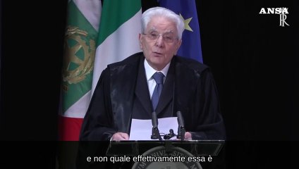 Mattarella: "All'Ue manca un reale spazio politico integrato"