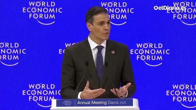 Sánchez, en Davos: “Los propietarios de la redes sociales deben rendir cuentas aunque sean los más ricos del mundo”