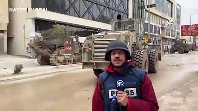 İsrail ordusundan AA muhabirlerine saldırı! Askeri iş makinelerini kullandılar