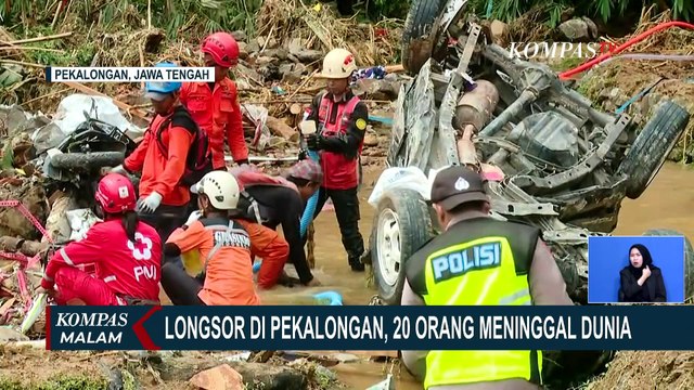 Kepala BNPB Ungkap Hasil Pencarian Korban Longsor Pekalongan per 22 Januari, 20 Orang Meninggal