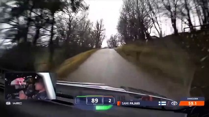 WRC 2025 Monte Carlo Shakedown Pajari Nearly Hits Deer