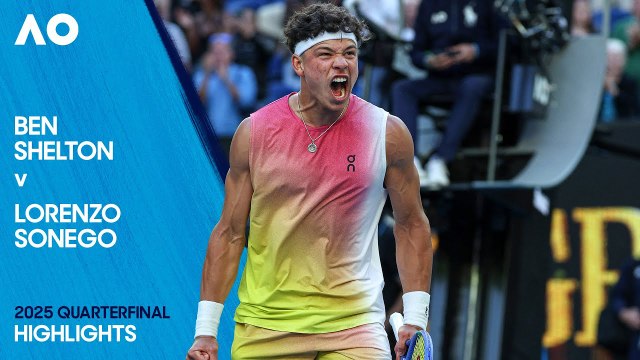Ben Shelton vs Lorenzo Sonego (6-4, 7- 5, 4-6, 7-6) | Abierto de Australia 2025 | Cuartos de final