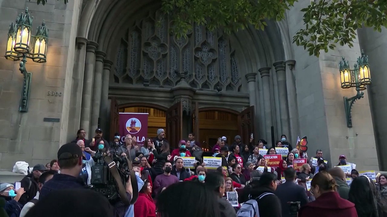 Demonstration against Trump's anti-immigration policy in L.A.