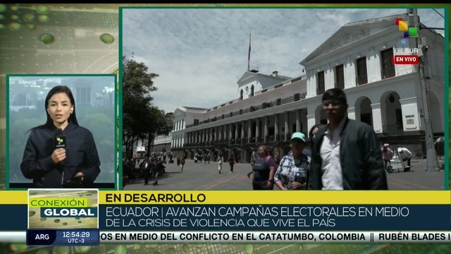 Ecuador desarrolla campañas electorales en medio de una crisis por violencia