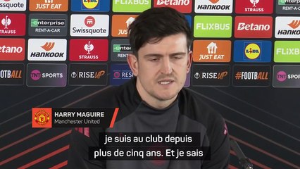Maguire : "Être critiqué fait partie intégrante de la vie de ce club"