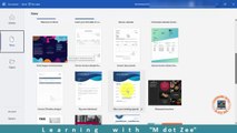 Templates in MS Word | Microsoft Word Tutorial | LECTURE # 26 | Learning with M dot Zee