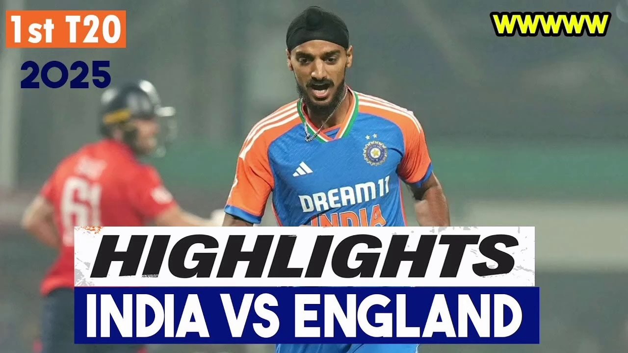 India vs England 1st T20 2025 Highlights Full Cricket Match