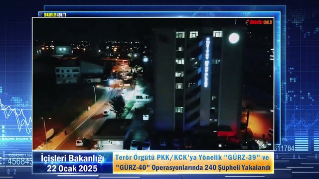 Terör Örgütü PKK/KCK'ya Yönelik GÜRZ-39 ve GÜRZ-40 Operasyonlarında 240 Şüpheli Yakalandı