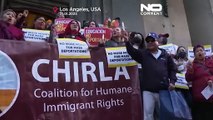 Trump bevándorlásellenes politikája ellen tüntettek Los Angelesben