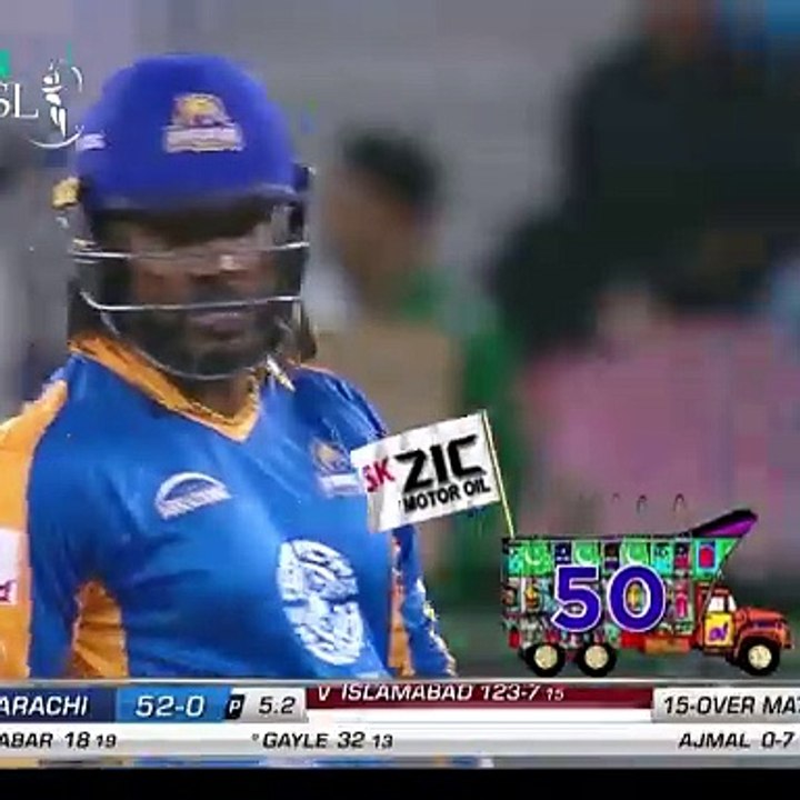 Chris Gayle Hitting At PSL