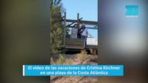 El video de las vacaciones de Cristina Kirchner en una playa de la Costa Atlántica