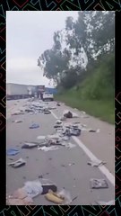 Homem morre em colisão na BR-116; filho de 16 anos dirigia carreta