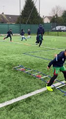 Entrain des U 8 par Thibault, Théo, Yohan et Nathan