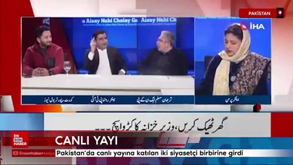 Pakistan'da canlı yayında kavga