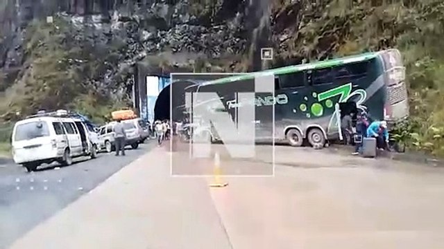 Accidente en la carretera a los Yungas. Choque múltiple