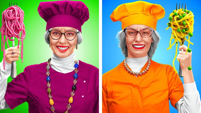 GRAND-MÈRE DE MAMAN vs DE PAPA 👵 Qui Cuisine les Meilleurs Plats ? Défi Culinaire par 123 GO! FOOD