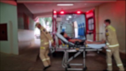 Menino é socorrido pelo Siate após cair de patinete e ficar ferido