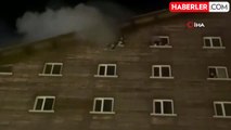 Bolu'daki Otel Yangınında Çaresizlik Anları Kamerada