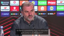 Postecoglou admits Tottenham may not sign any more players