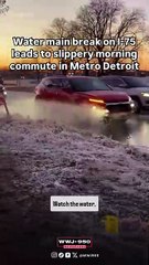 Crews dealing with rash of water main breaks in Detroit caused by cold weather